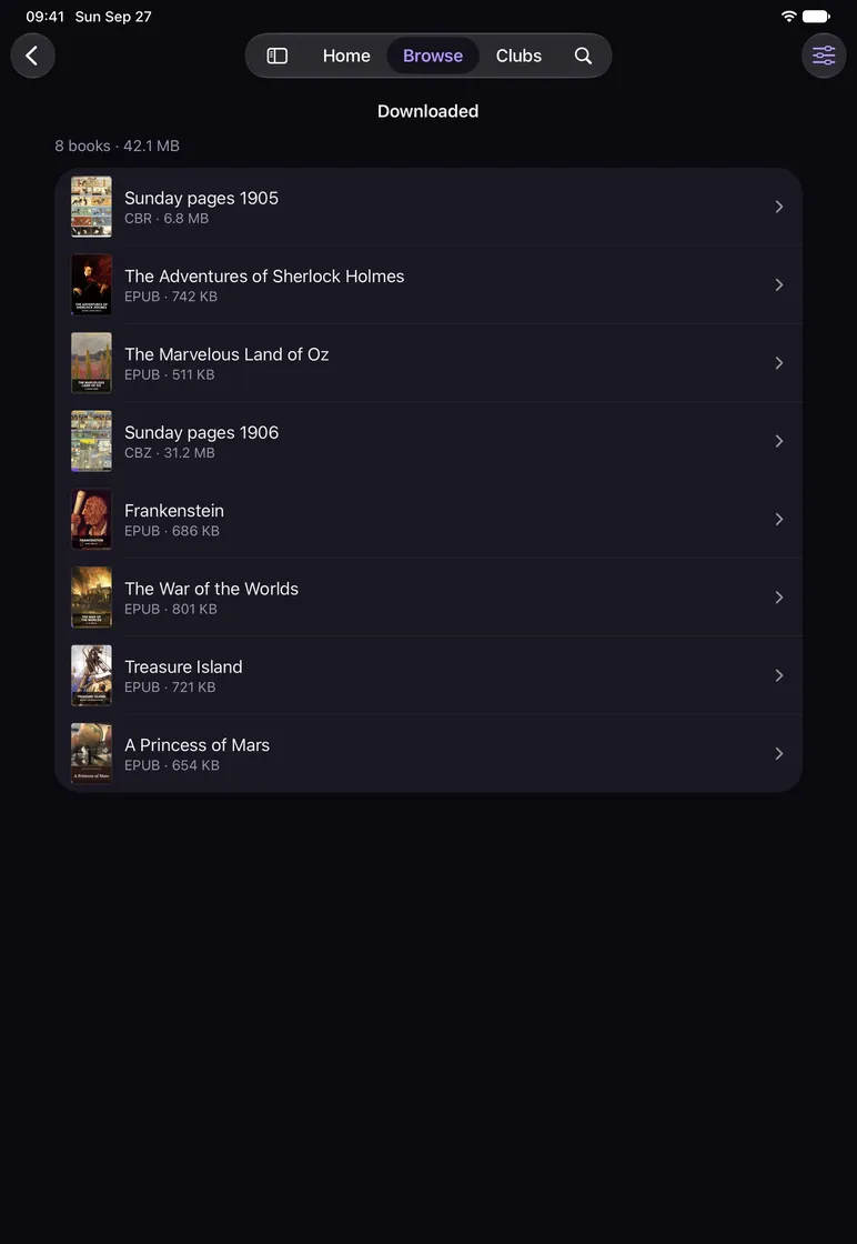 NoirPanther on iPad