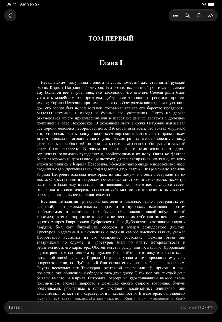 NoirPanther на iPad
