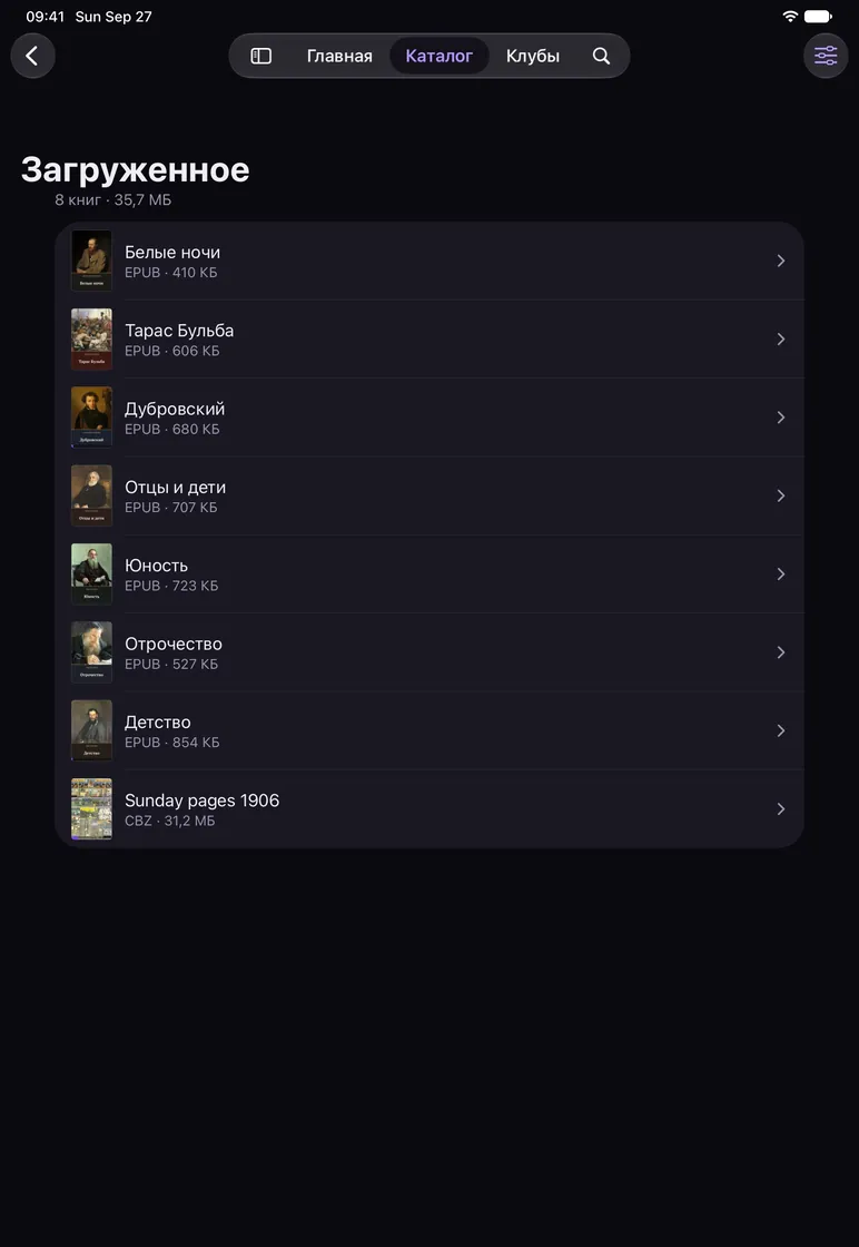 NoirPanther на iPad